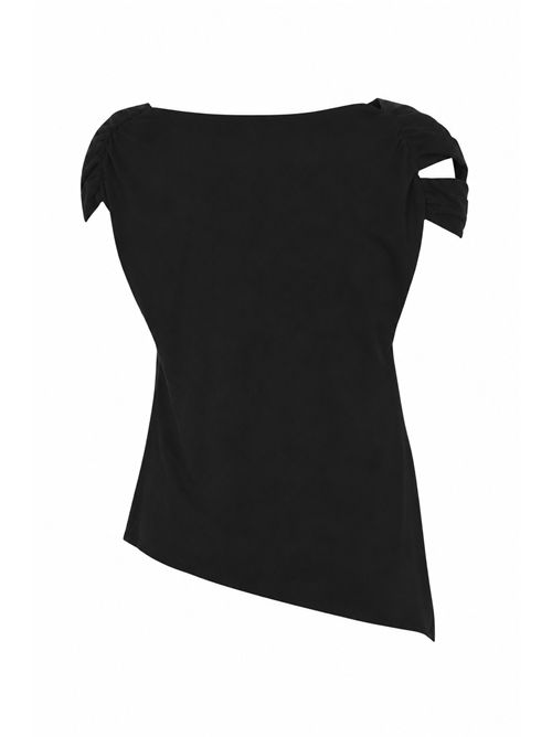 Top incrociato in maglia di viscosa Alpha Studio | AD-6570P2002